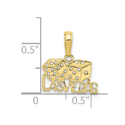 10K Gelbgold Las Vegas mit Dice Anhänger