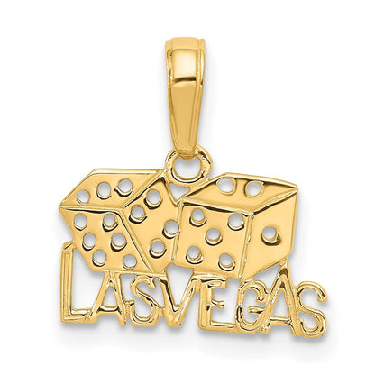 10K Gelbgold Las Vegas mit Dice Anhänger