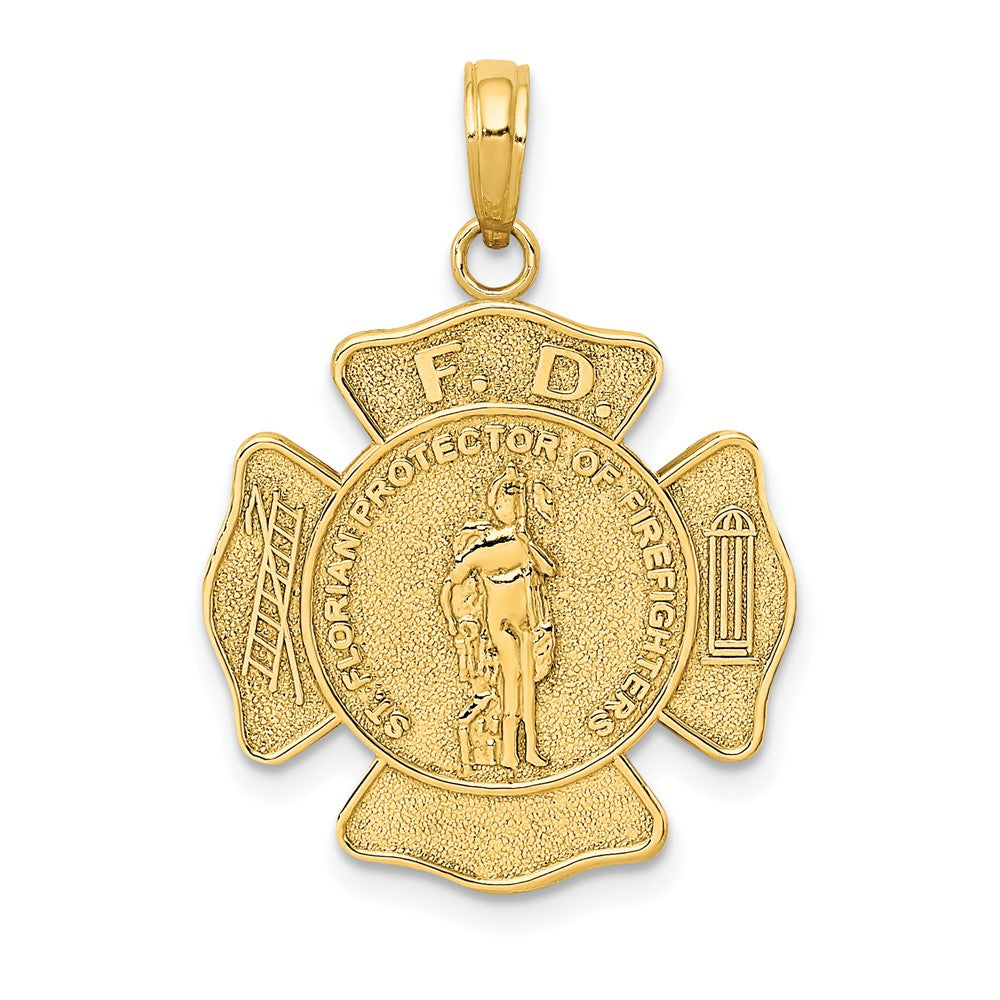 10K Gelbgold St. Florian Protect Us/fire Dept. Anhänger