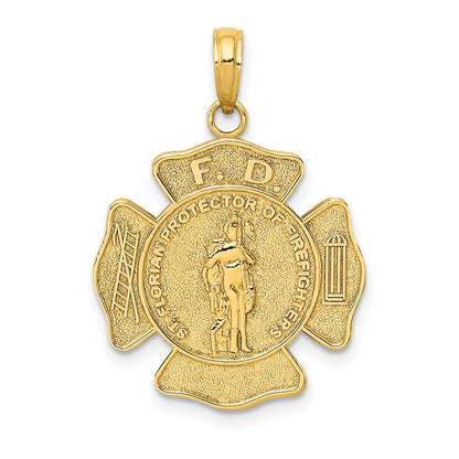 10K Gelbgold St. Florian Protect Us/fire Dept. Anhänger