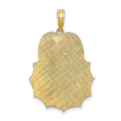 10K Gelbgold Firefighter Feuer Dept. Abzeichen Charm