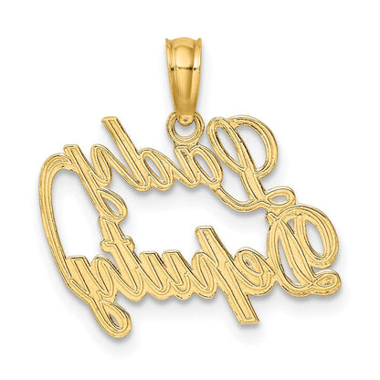 10K Gelbgold Damen Deputy Charm