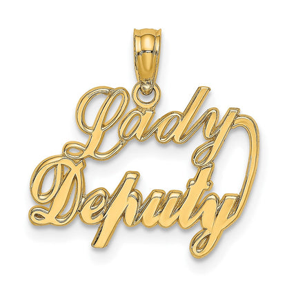 10K Gelbgold Damen Deputy Charm