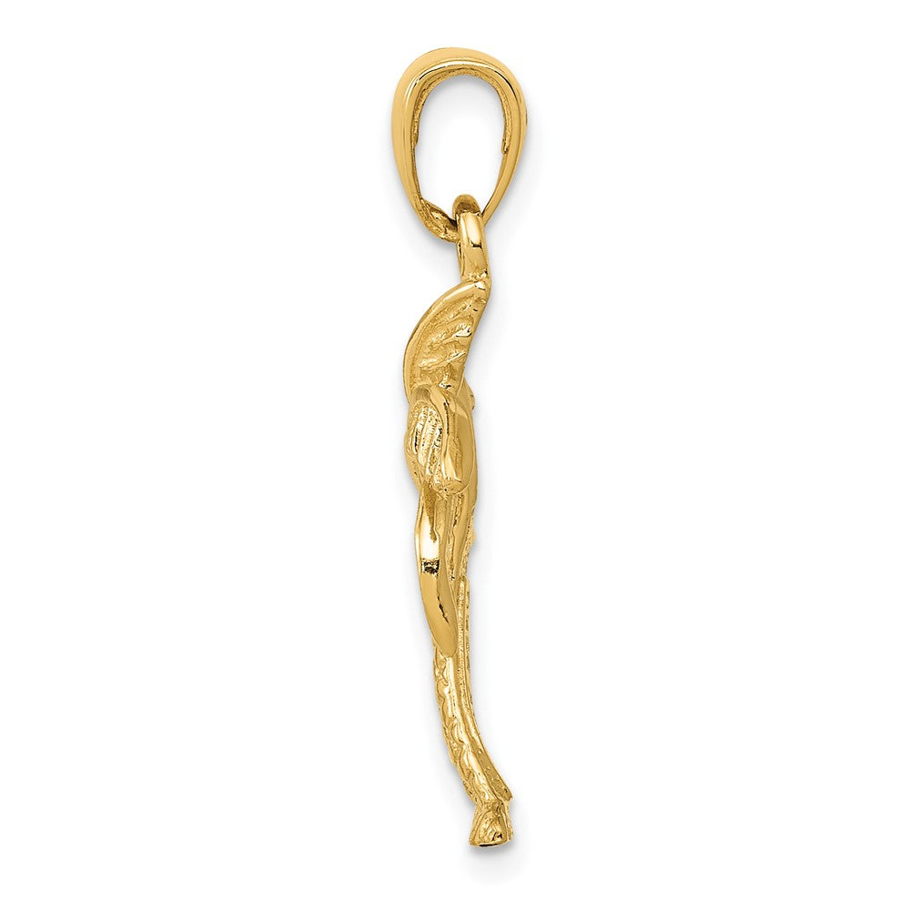 10K Gelbgold Palme Baum Anhänger