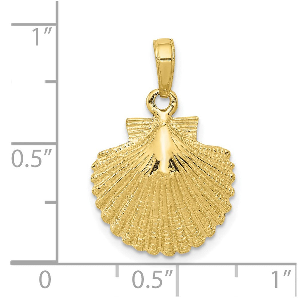 10K Gelbgold Muschel Anhänger
