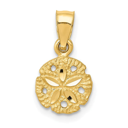 10K Gelbgold 10K Sand Dollar Anhänger