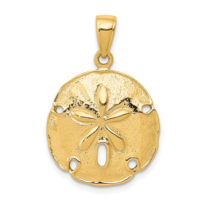 10K Gelbgold Sand Dollar Anhänger
