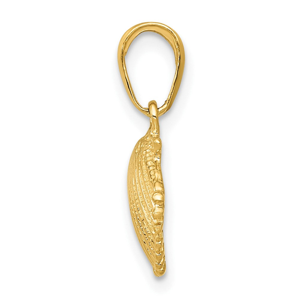 10K Gelbgold Muschel Anhänger