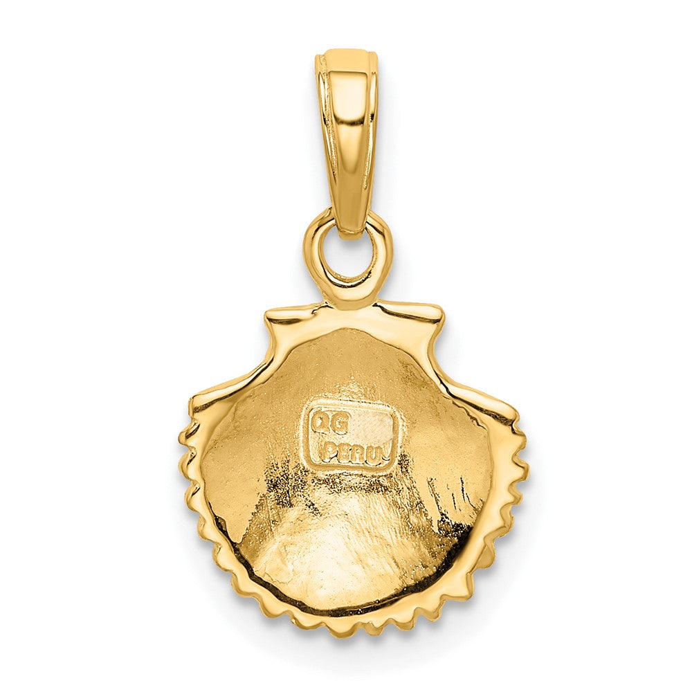 10K Gelbgold Muschel Anhänger