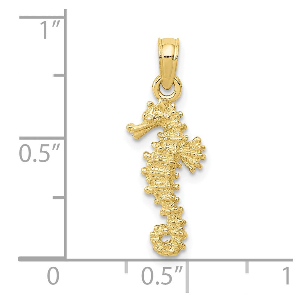 10K Gelbgold Seepferdchen Anhänger