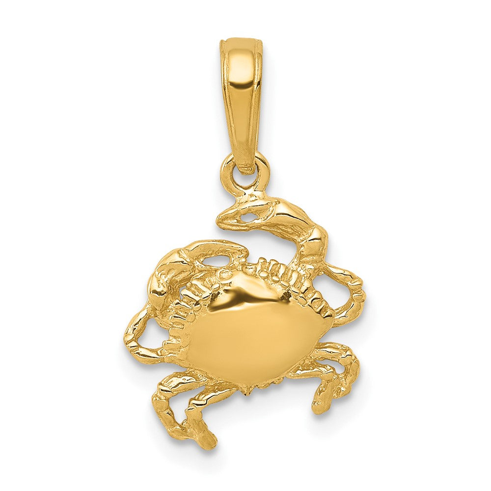 10K Gelbgold Krabbe Charm