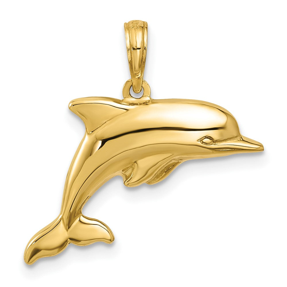 10K Gelbgold Delfin Anhänger
