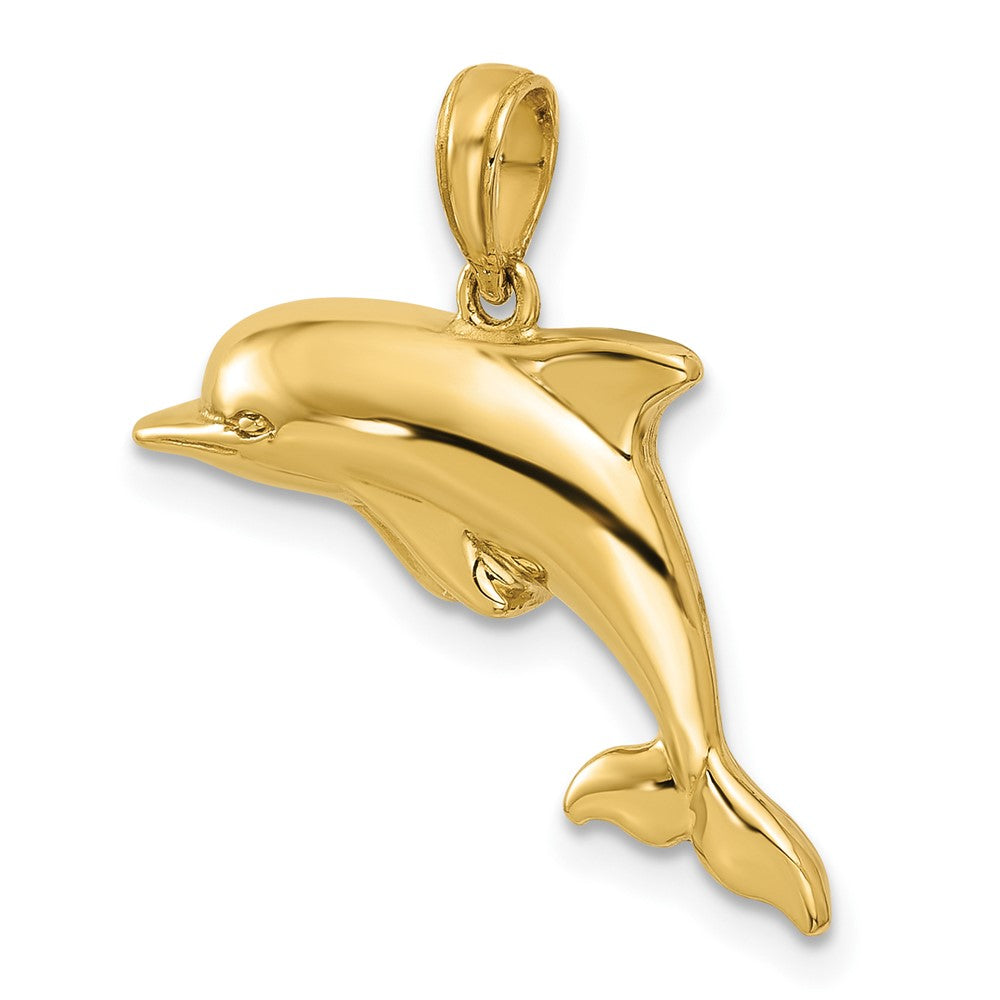10K Gelbgold Delfin Anhänger