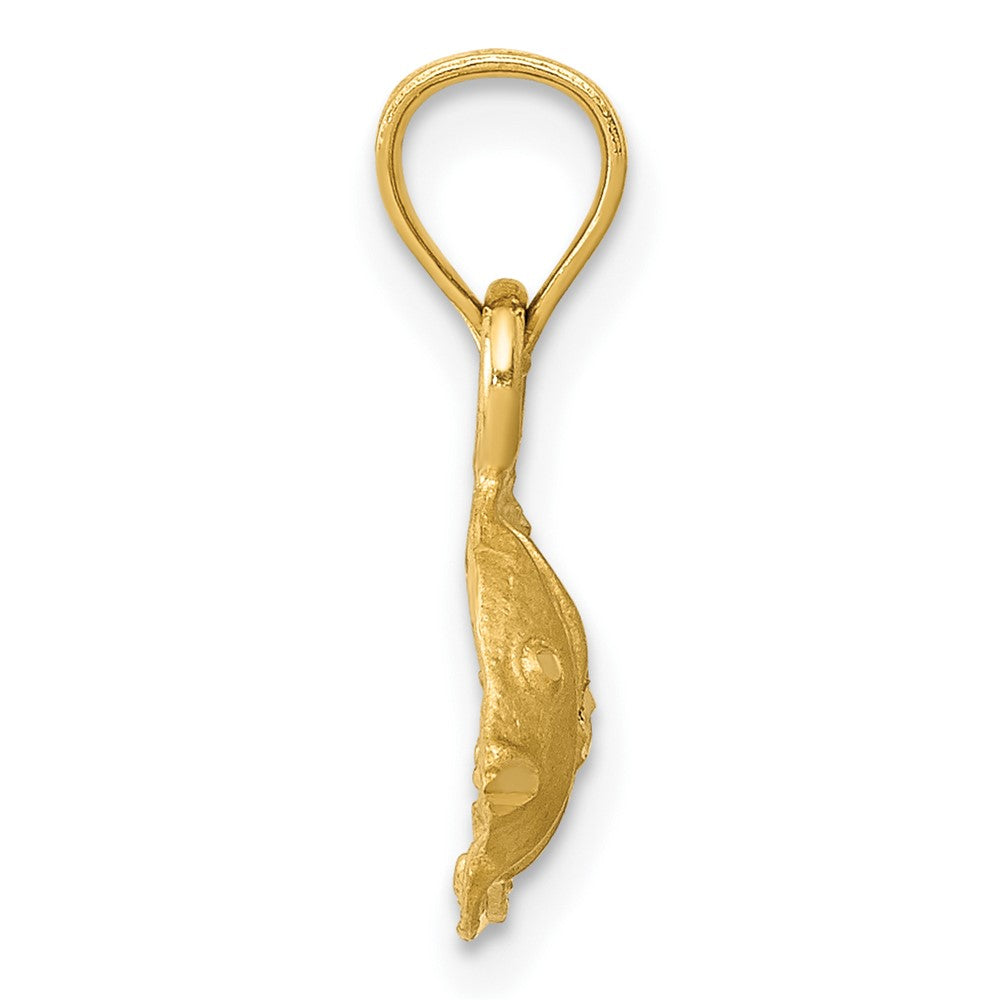 10K Gelbgold 10K Fisch Anhänger