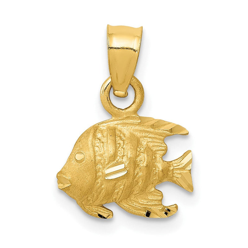 10K Gelbgold 10K Fisch Anhänger