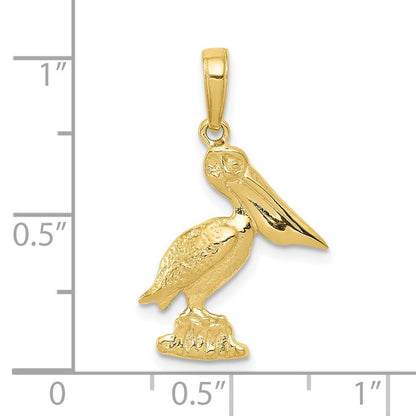 10K Gelbgold Pelican Anhänger