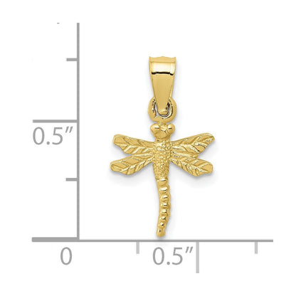 10K Gelbgold 10K Libelle Anhänger