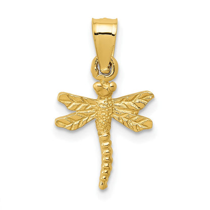 10K Gelbgold 10K Libelle Anhänger