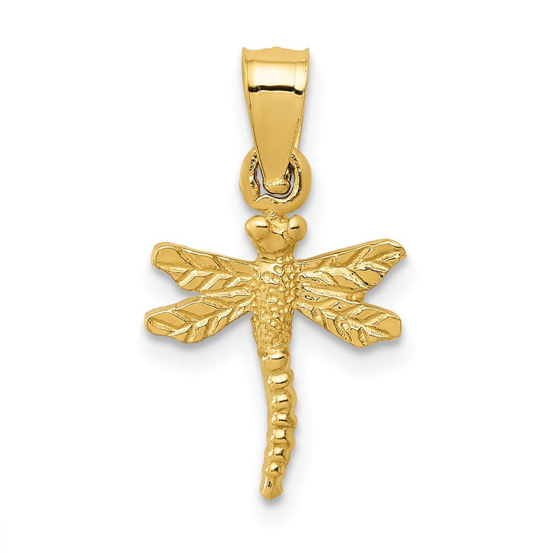 10K Gelbgold 10K Libelle Anhänger