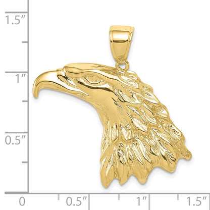 10K Gelbgold 10K Adler Kopf Anhänger