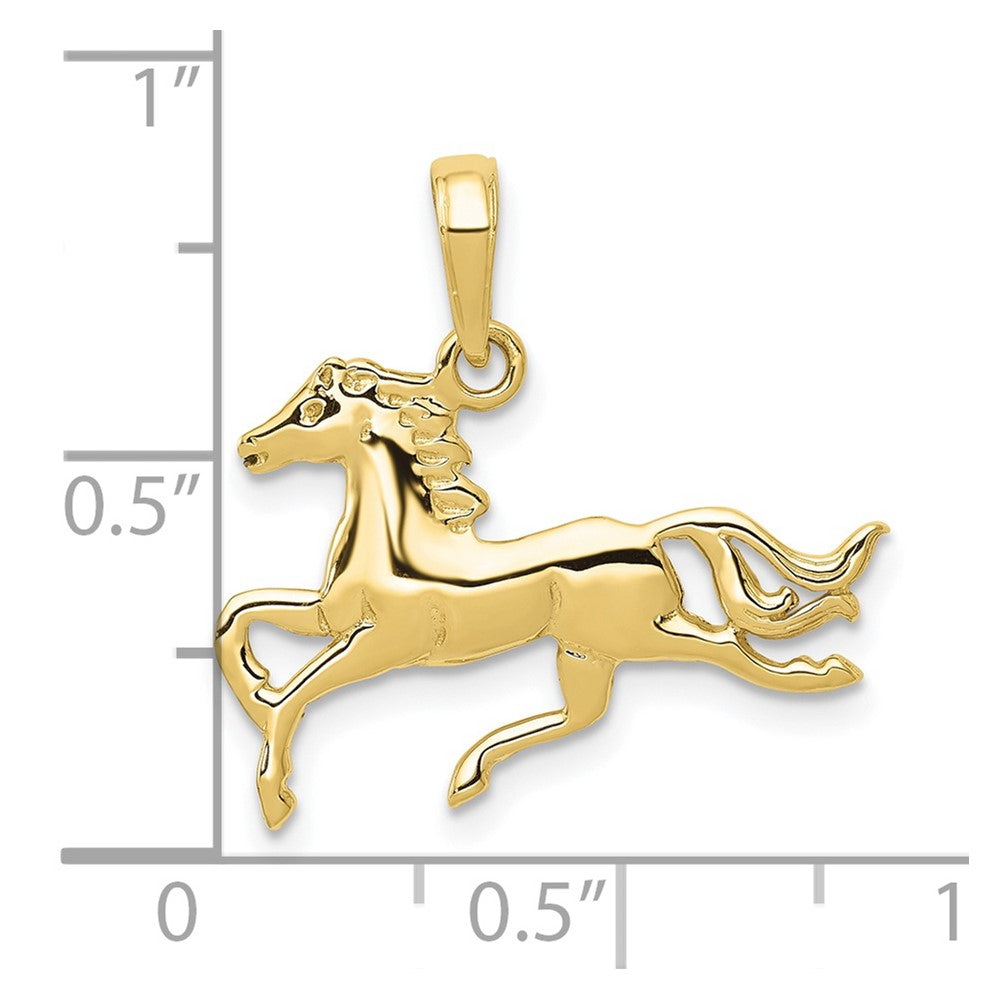 10K Gelbgold 10K Pferd Anhänger