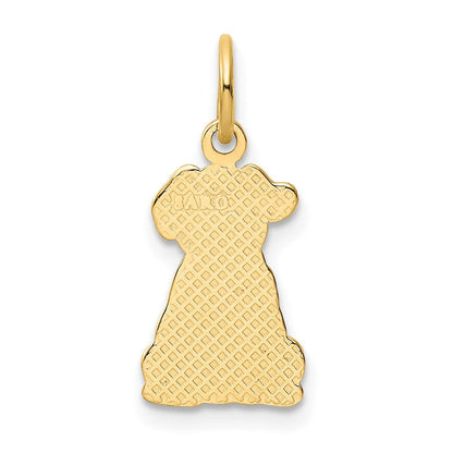 10K Gelbgold Puppy Charm