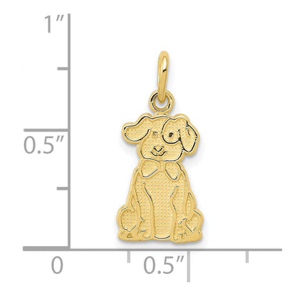 10K Gelbgold Puppy Charm