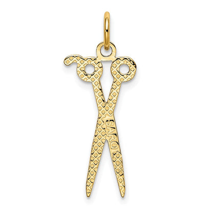 10K Gelbgold Scissors Charm