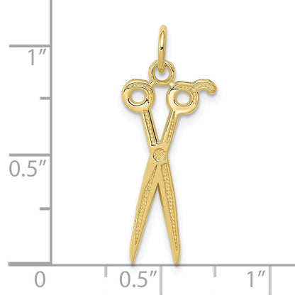 10K Gelbgold Scissors Charm