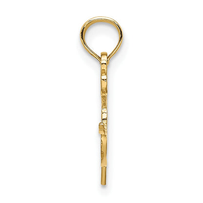 10K Gelbgold Paint Pallet Charm