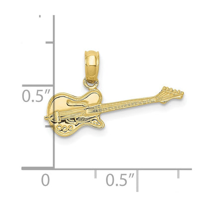 10K Gelbgold Electric Gitarre Anhänger