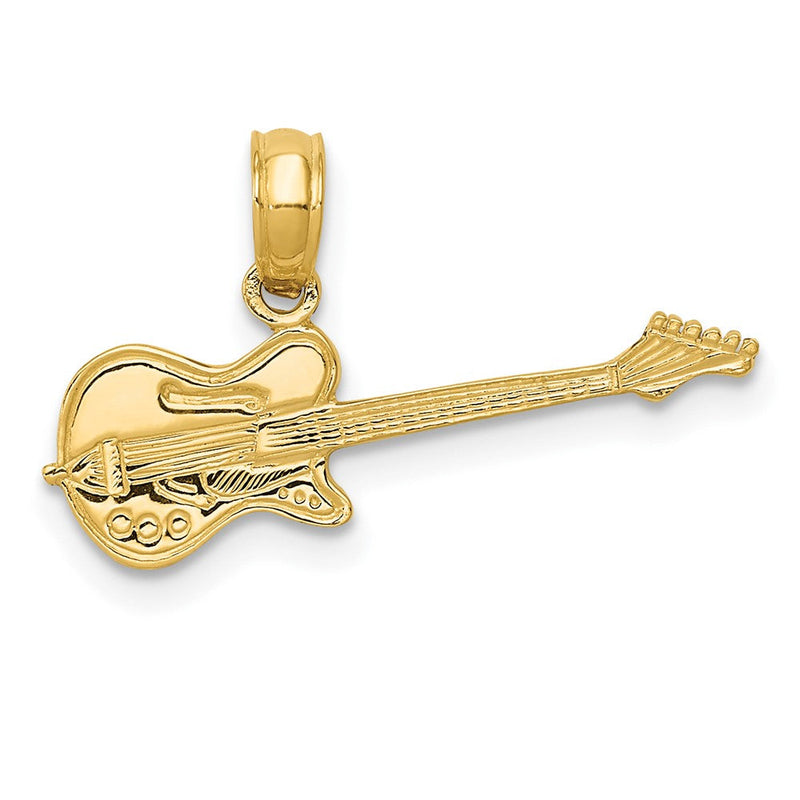 10K Gelbgold Electric Gitarre Anhänger