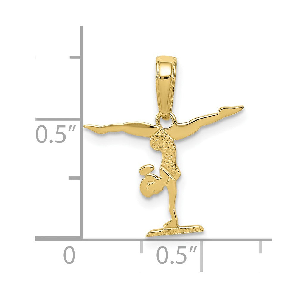 10K Gelbgold 10K Gymnastics Anhänger