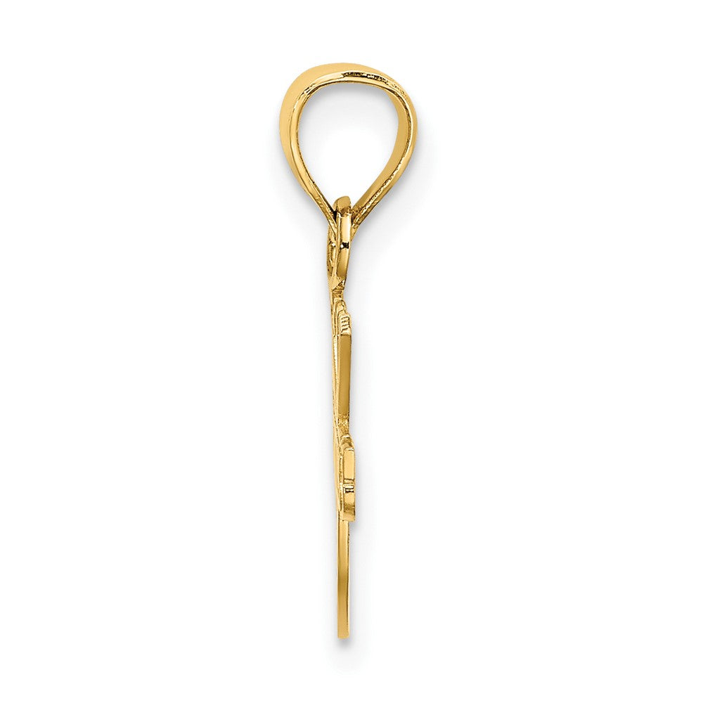 10K Gelbgold 10K I Herz Tennis Charm
