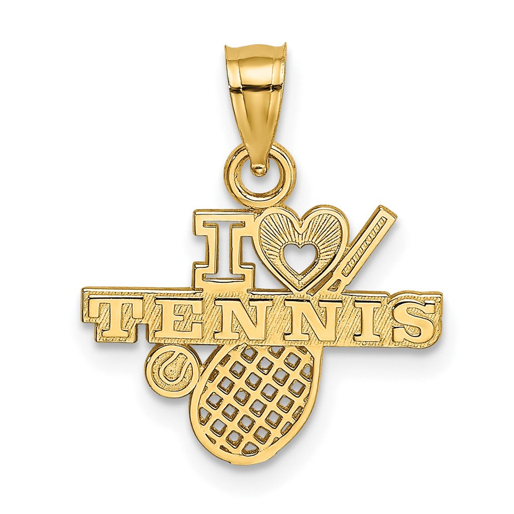 10K Gelbgold 10K I Herz Tennis Charm