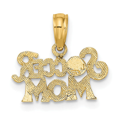 10K Gelbgold 10K Fußball Mama Charm