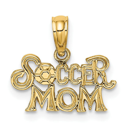 10K Gelbgold 10K Fußball Mama Charm