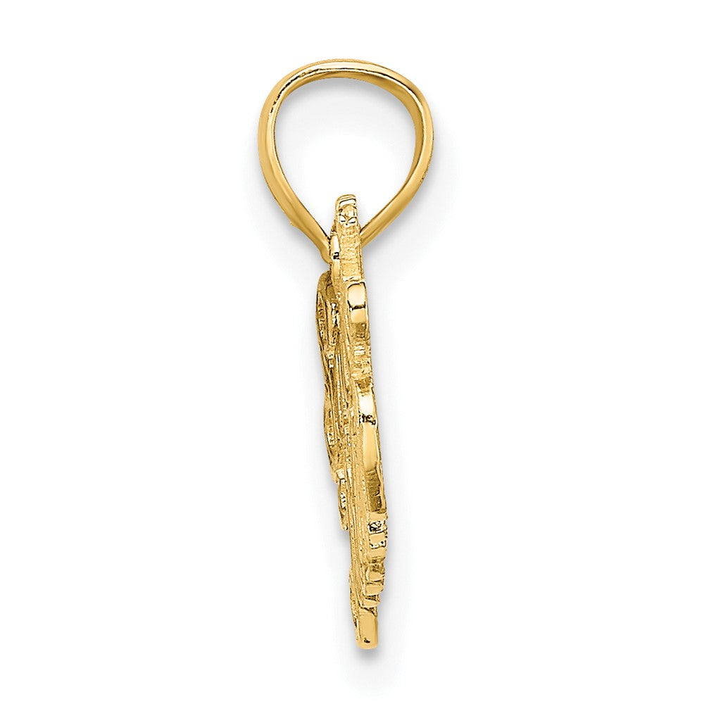 10K Gelbgold 10K Fußball Mama Charm