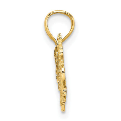 10K Gelbgold 10K Fußball Mama Charm