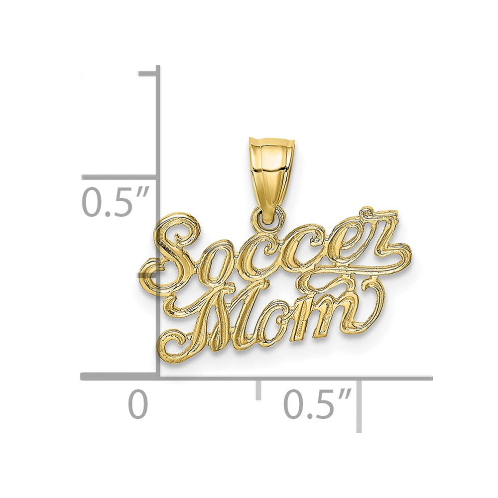 10K Gelbgold 10K Fußball Mama Charm