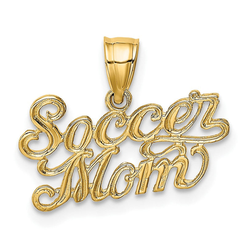 10K Gelbgold 10K Fußball Mama Charm