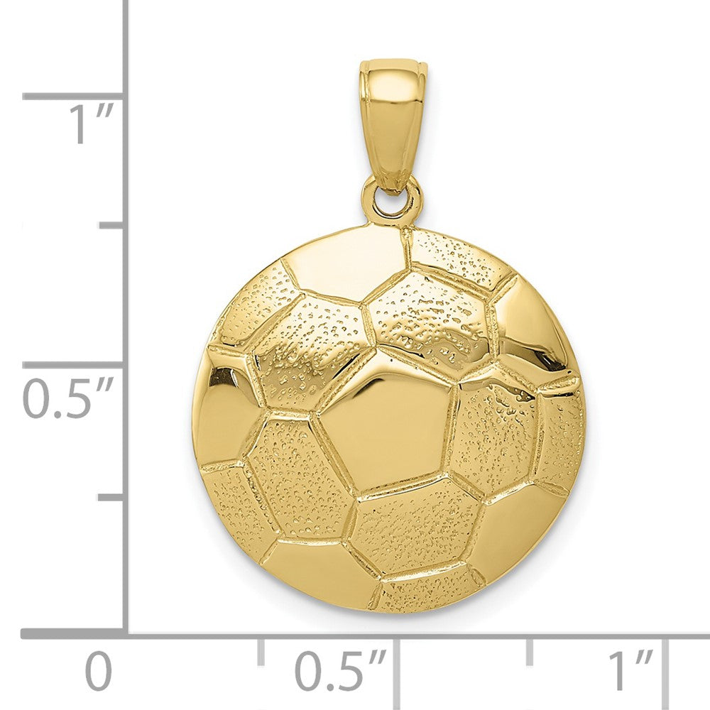 10K Gelbgold Fußball Kugel Anhänger