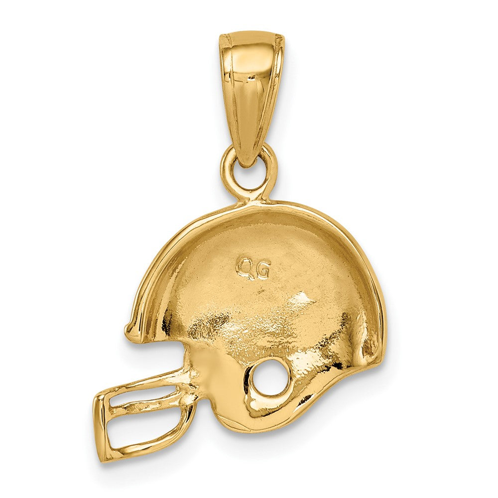 10K Gelbgold Football Helm Anhänger