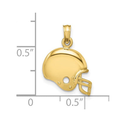 10K Gelbgold Football Helm Anhänger