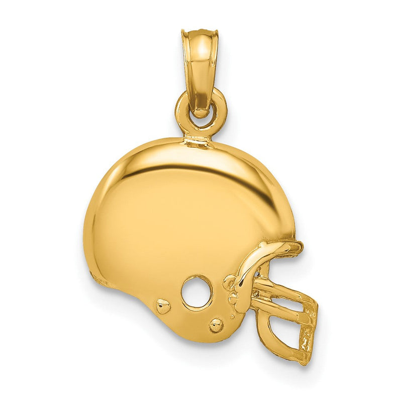 10K Gelbgold Football Helm Anhänger