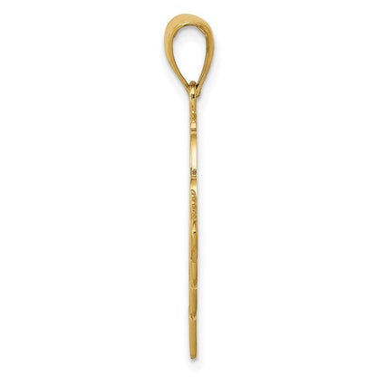 10K Gelbgold 10K Oma Geburtsstein Charm Halter Anhänger