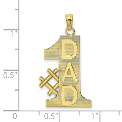 10K Gelbgold 10K #1 Dad Charm