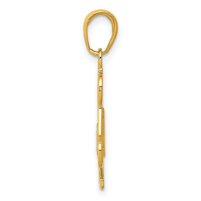 10K Gelbgold 10K #1 Dad Charm