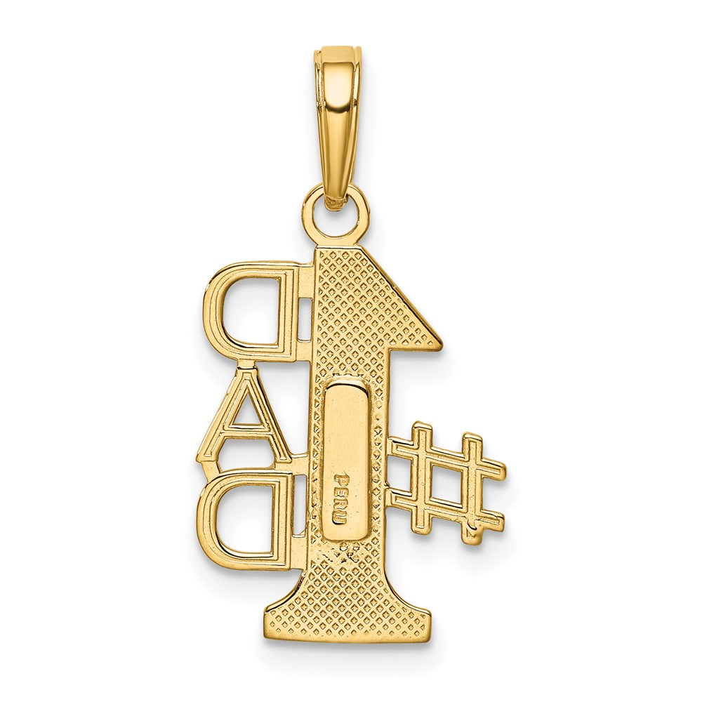 10K Gelbgold 10K #1 Dad Charm
