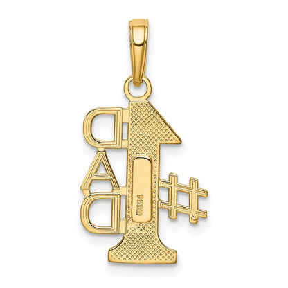 10K Gelbgold 10K #1 Dad Charm